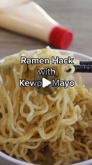 Kewpie USA on Instagram: "Try our no-soup ramen hack: just blend some pantry staples like butter, soy sauce and Parmesan with your trusty Kewpie Mayo for a creamy, irresistible twist, that'll change the way you ramen! 😍 . . . .  #KewpieRamenHack #NoSoupNeeded #CreamyRamen #ParmesanPerfection #UmamiUnleashed #FoodHacks #EasyRecipes #PantryEssentials 🧀" Kewpie Mayo Ramen Recipe, Kewpie Ramen, Ways To Use Kewpie Mayo, Recipes With Kewpie Mayo, Delish Dinners, Ramen Hacks, Kewpie Mayo, Soup Ramen, Pantry Essentials