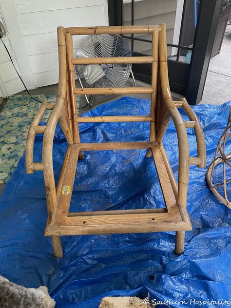 Bamboo Chair Makeover, Bamboo Furniture Makeover, Rattan Furniture Makeover, Cabot Australian Timber Oil, Bamboo Furniture Vintage, Vintage Bamboo Chairs, Bamboo Dining Chairs, Bamboo Outdoor, Antique Bamboo