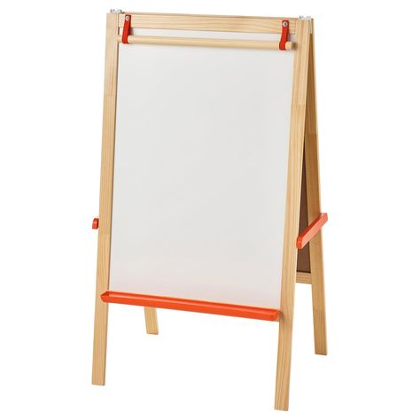 MÅLA easel, softwood - IKEA Mala Ikea, Ikea Mala, Drawing Paper Roll, Kids Easel, Ikea Food, Whiteboard Marker, Art Easel, Black Chalkboard, Ikea Family