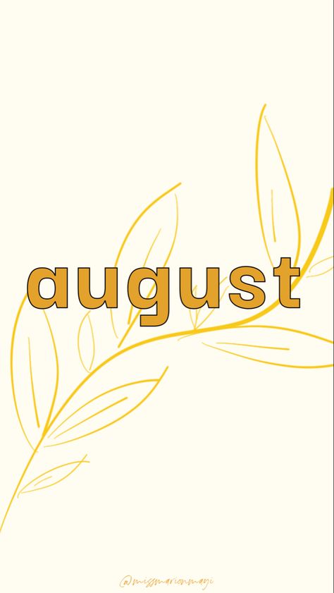 Yellow August wallpaper created by @missmarionmayi on Instagram ✨ August Wallpaper, Yellow Wallpaper, Phone Icon, Phone Backgrounds, Morning Quotes, Good Morning Quotes, Summer Time, Phone Wallpaper, Iphone Wallpaper