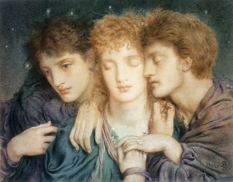 Simeon Solomon, The Sleepers and the One who Watcheth Decadent Movement, Simeon Solomon, Pre Raphaelite Paintings, Costume Carnaval, Pre Raphaelite Brotherhood, Christina Rossetti, Pre Raphaelite Art, John Everett Millais, Mary Cassatt