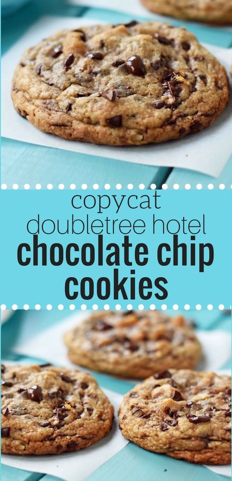 Hotel Chocolate Chip Cookies, Copycat Desserts, Doubletree Cookie Recipe, Cook Desserts, The Perfect Chocolate Chip Cookie, Hotel Chocolate, Recipes Copycat, Modern Honey, Dessert Board