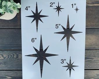 Large snowflake stencil | Etsy Fish Stencil, Bee Stencil, Stencil Christmas, Bethlehem Star, Snowflake Stencil, Stencils For Wood Signs, Lake Decor, Star Stencil, Christmas Stencils