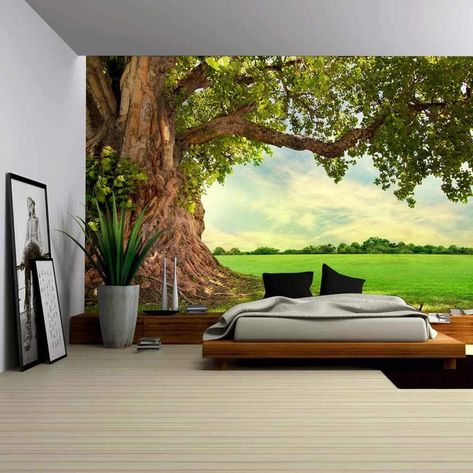 Blanket On Wall, Large Wall Murals, Tree Wall Murals, Tree Tapestry, Tree Mural, Forest Tapestry, Large Tapestries, Grand Art Mural, Tapestry Wall Art