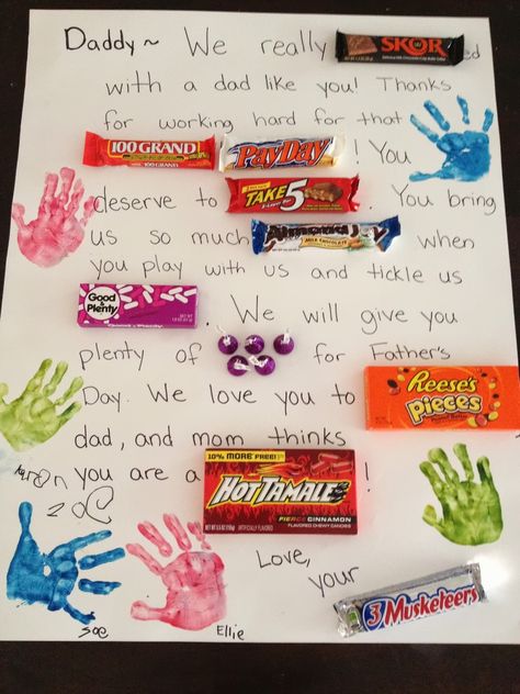 father's day card made with candy | ... is the poster board card that my kids made for Father's Day. It reads Birthday Poster Board, Candy Letters, Fathers Day Poster, Candy Poster, Diy Father's Day Gifts, Candy Cards, Father's Day Diy, Dad Day, Fathers Day Crafts