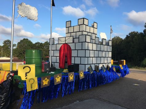 Mario Homecoming Float Mario Kart Parade Float, Super Mario Float Ideas, Mario Homecoming Float, Mario Parade Float Ideas, Super Mario Parade Float, Super Mario Bros Parade Float, Mario Float Ideas, Super Mario Float, Mario Parade Float