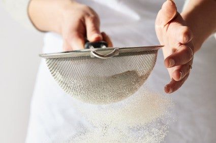 Do I really need to sift flour? | King Arthur Baking: Sifting flour can be annoying — here’s when you should do it, and when you can skip it. Sifting Flour, Doughnut Muffins, Pasta Flour, Flour Bakery, Baking School, King Arthur Baking, Holiday Bread, Skip It, Pizza Cake