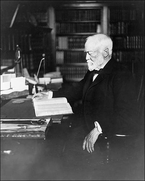 Andrew Carnegie at Desk Portrait Photo Print for Sale Lenox Massachusetts, Steel Industry, Handloom Weaver, Andrew Carnegie, Fife Scotland, Sacred Science, Four Letter Words, Historical People, Book People