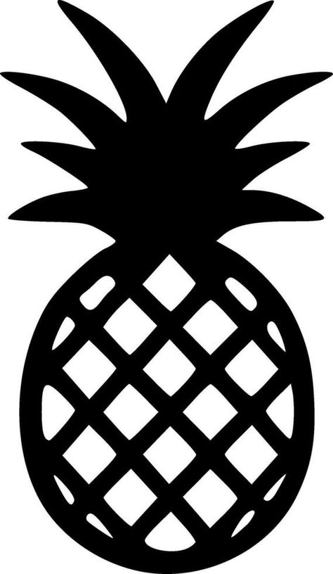 Pineapple black silhouette vector illustration Pineapple Vector, Illustration Advertisement, Vector Silhouette, Black Silhouette, Vector Shapes, Pineapple, Vector Free, Vector Illustration, Clip Art