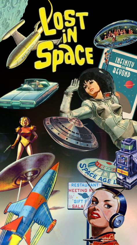 #vintagespace #spacecomic #vintage #space #vintagefuturism #spacecore #spacegirl Vintage Outer Space, 60s Space Age Aesthetic, Vintage Space Art Retro Futurism, Vintage Space Aesthetic, Space Age Poster, Poster Elements, Space Age Aesthetic, 60s Space Age, Vintage Space Art