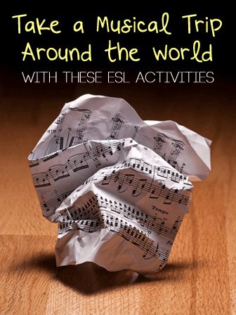 Take a Musical Trip Around the World With These ESL Activities Around The World Activities, Free Music Worksheets, Music Around The World, Ell Students, Music Lesson Plans, Esl Activities, Free Tv Shows, Music Worksheets, Elementary Music Classroom