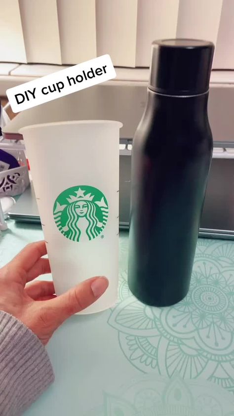 RayahSunshine(@4rayah.sunshine) on TikTok: Adjustable cup holder #stabuckscup #tumbler #cupholderforvinyl #dollartree #diycupholder #TortillaTrend Diy Purse Insert, Tumbler Making, Sleeve Holders, Purse Insert, Tray Diy, Floppy Disk, Cup Sleeve, Diy Cups, Diy Holder