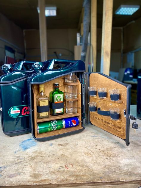 Jerry Can Bar I Men's gift I Fuel Canister I Jerry Can | Etsy Jerry Can Mini Bar, Firemen Gifts, Liquor Dispenser, Jerry Can, Firefighter Gifts, Man Cave Gifts, Camping Picnic, Best Gifts For Men, Fire Extinguisher