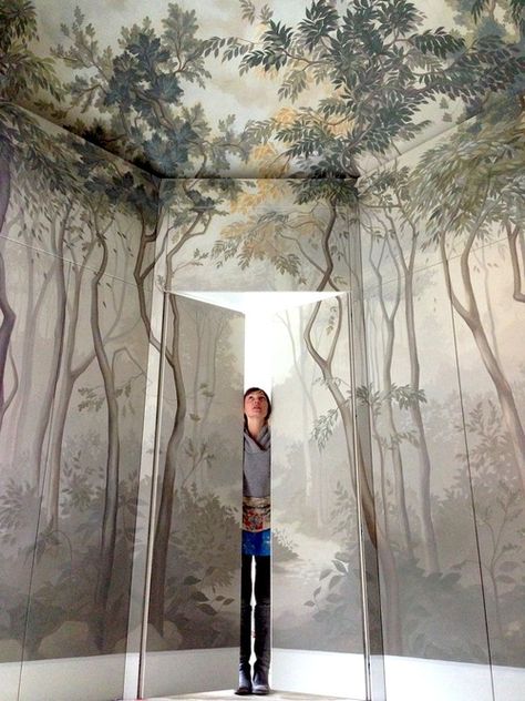 Hand Painted Wall Murals, Woodland Mural, Interior Murals, Garden Mural, Forest Mural, Floral Bedroom, Ceiling Murals, Wall Murals Painted, Canvas For Beginners