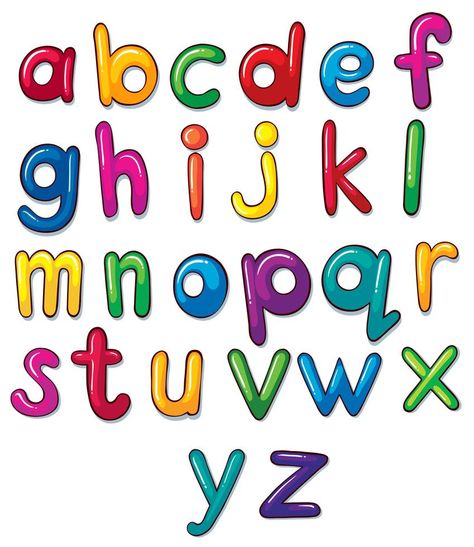 Letters of the alphabet artwork Small Alphabet Letters, Alphabet Letters Clipart, Different Lettering Styles, Alphabet Capital Letters, Small Alphabets, Lettering Styles Alphabet, Design Alphabet, Comic Font, Alphabet Templates