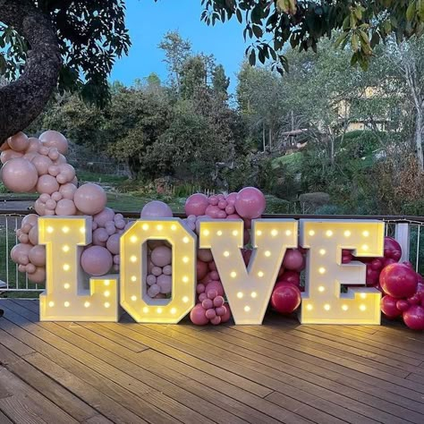 Art Show Themes, Marquee Letters Decor, Wood Backdrop Wedding, Northern Wedding, Brea California, Letters Decor, Lighted Marquee Letters, Marquee Letters, Event Inspiration