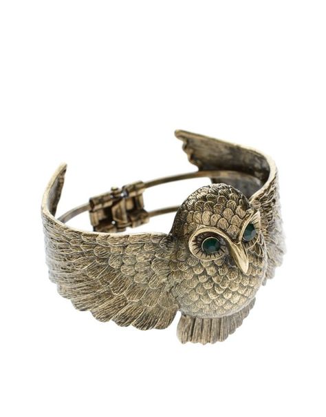 Isn't this owl ring a hoot? Owl Accessories, Owl Bracelet, Owl Ring, The Bangles, Owl Jewelry, Diy Schmuck, My Jewellery, Beautiful Jewelry, Bangle Bracelets