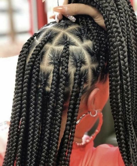 Big Box Braids Hairstyles, Box Braids Hairstyles For Black Women, Braids Hairstyles Pictures, Hairstyles Braided, Box Braids Styling, Hair Done, Girls Hairstyles Braids, Girls Braids, Hair Laid