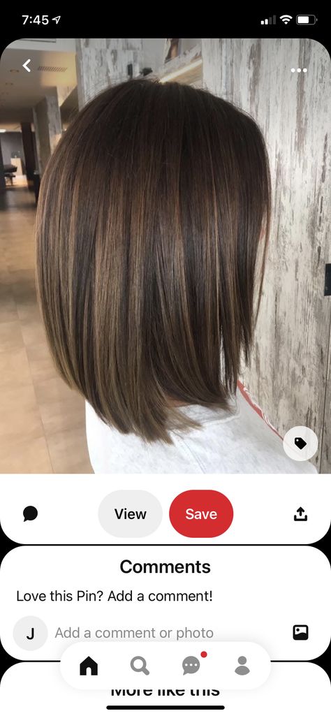 Straight Hair Highlights, Brown Hair With Highlights And Lowlights, Brown Straight Hair, Haircuts For Medium Length Hair, Short Brown Hair, Brunette Balayage Hair, Brown Hair Balayage, Hair Color And Cut, Hair Coloring