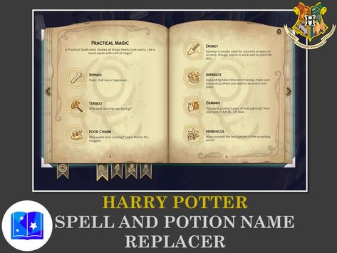 Mod The Sims - Harry Potter Spell and Potion Name Replacer Sims Harry Potter, Sims 4 Cc Mods, Harry Potter Spell Book, Sims Challenge, Sims 4 Challenges, Sims 4 Traits, Harry Potter Potions, Sims Packs, Sims 4 Studio