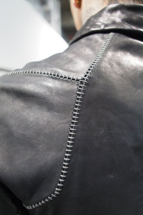 Olivia Black Leather Jacket Details, Boris Bidjan Saberi, Olivia Black, Future Fashion, Black Leather Jacket, Leather Jacket Men, Sewing Inspiration, Fashion Details, Leather Accessories