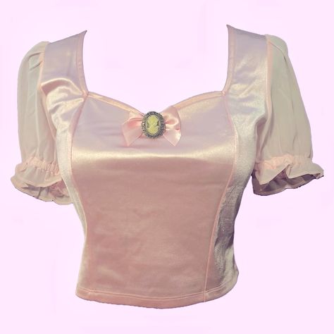 Galinda Costume, Sweet Society, Actor Dr, Puffy Sleeve Shirt, Princess Coquette, Frilly Shirt, Pastel Shirt, Coquette Top, Coquette Shirt