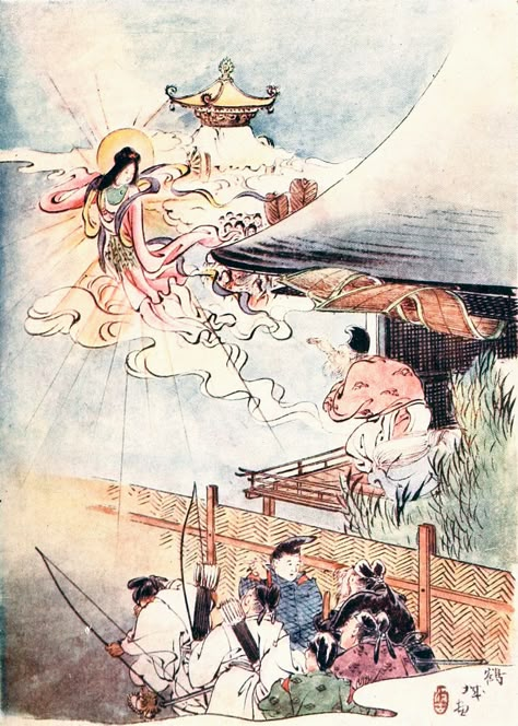 The Tale Of Princess Kaguya, Kaguya Hime, Princess Kaguya, Japanese Princess, Princess Illustration, Japanese Poster Design, Charmmy Kitty, Japanese Folklore, Traditional Japanese Art