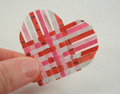 Picture of Partial Weaving Paper, Weaving Diy, Textiles Sketchbook, Woven Heart, Arts And Crafts Storage, Pattern And Texture, Paper Weaving, Diy Weaving, Sea Glass Crafts