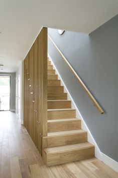 Closed Staircase, Painted Staircases, Open Trap, Open Stairs, Staircase Design Modern, Timber Staircase, Stair Gallery, Stairs Design Interior, House Staircase