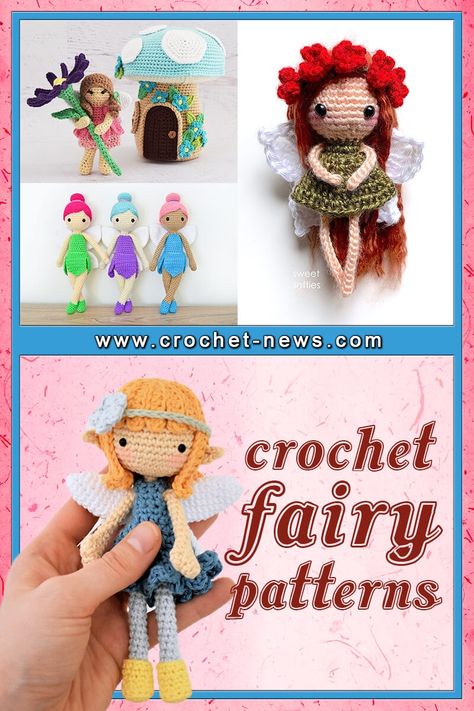 Fae, faeries, fay, fair folk, fairies – whatever you want to call them – have a diverse background of lore and have been interpreted and portrayed in countless ways. Whether you’re a lover of all things Tinker Bell or a firm believer in the folklore and fairy tale stories that span centuries, these ethereal crochet fairy patterns are perfect fuel for your obsession. Crochet Patterns Fairy, Crochet Fairy Doll Free Pattern Amigurumi, Free Crochet Fairy Pattern, Free Fairy Crochet Patterns, Crochet Fairies Free Patterns, Crochet Fairy Free Pattern, Crochet Flower Fairy Free Pattern, Crochet Fairy Pattern Free, Fairy Crochet Pattern Free