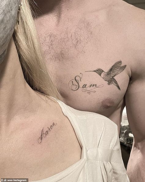 Aaron Taylor Johnson Tattoo, Aaron Taylor Johnson Wife, Celebrity Tattoos Women, Tattooed Female, Community Tattoo, Sam Taylor Johnson, Princeton Perez, Nowhere Boy, International Tattoo