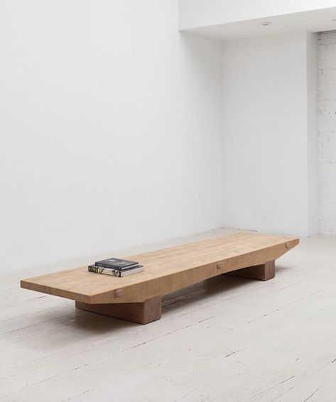 Japanese Zen Interior, Minimalist Wood Furniture, Meja Sofa, Coffee Table Bench, Wood Furniture Design, Japanese Furniture, Timber Furniture, Bench Designs, Chaise Design