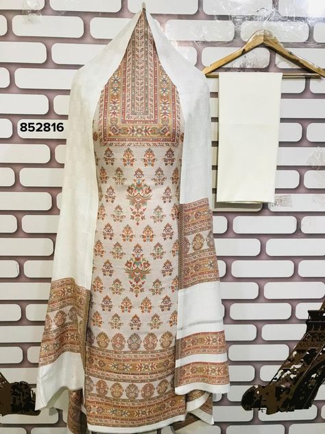 Kani Suit Design, Kani Pattern, Printed Kurti Designs, Kashmiri Embroidery, Desi Fits, Coast Dress, Fabric Print Design, Designer Punjabi Suits, Suits Design