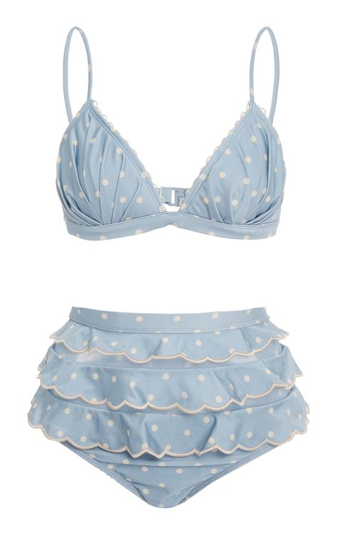 Zimmermann Swimwear, Blue Swimwear, Ruffle Swimsuit, Cute Bathing Suits, Blue Swimsuit, Cute Swimsuits, Swim Wear, Swimwear Fashion, Bathing Suits