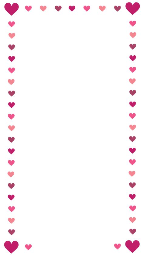 Heart Border Aesthetic, Blank Frames, Preschool Fine Motor Activities, Scrapbook Frames, Heart Border, Preschool Fine Motor, Border Png, Png Aesthetic, Love Backgrounds