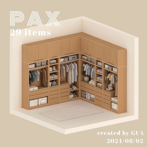 Hang Clothes, Sims 4 Cc Shoes, The Sims 4 Packs, Sims 4 Body Mods, Casas The Sims 4, Sims Building, Sims 4 Mm, Wardrobe Furniture, Sims 4 Cc Packs