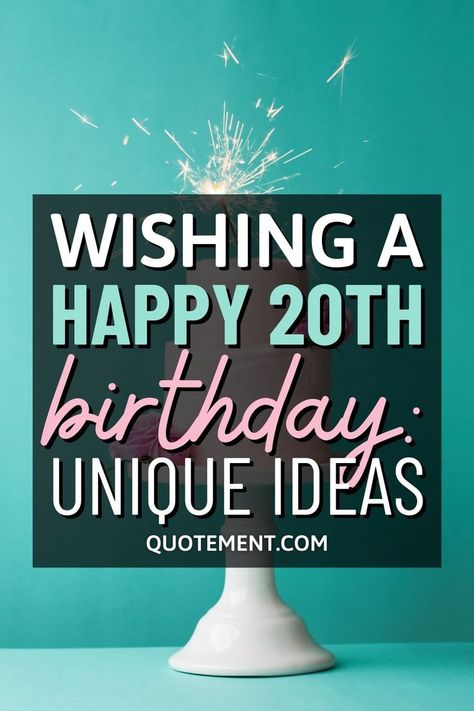 Find out why my impressive collection of top 120 unique wishes for a happy 20th birthday will amaze both you and your loved ones! Happy 20th Birthday To My Daughter, 20 Th Birthday Quotes, Birthday Unique Ideas, Happy 20th Birthday Daughter, Happy 20 Birthday Quotes, 20th Birthday Captions, 20th Birthday Quotes, Crazy Birthday Wishes, Happy 20 Birthday To Me