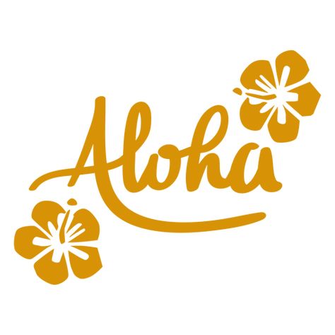 Inspirational lettering quote aloha PNG Design Hawaii Lettering, Cricket Joy Projects Craft Ideas, Aloha Sign, Hawaii Tshirt, Hawaii Design, Free Watercolor Flowers, Beach Wall Collage, Retro Tropical, Aloha Friday