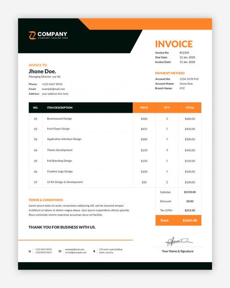 Discover thousands of Premium PSD available in PSD and JPG formats Proforma Invoice Template, Quotation Design Ideas, Quotation Design Template, Quotation Design, Free Cv Template Word, Quote Template Design, Invoice Sample, Quotation Format, Invoice Format