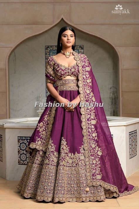 Top Treading Full Popular Fancy Bridal  Wedding Dresses  |2023| |All New Design | Fashion By Hashu 🙃 Purple Wedding Lengha Bridal Lehenga, Plum Bridal Lehenga, Purple Lehenga Bridal Receptions, Purple Wedding Dress Indian, Purple Lehenga Bridal, Purple Wedding Lehenga, Purple Bridal Lehenga, Plum Lehenga, Marriage Clothes