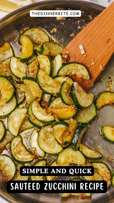 Looking for a quick and tasty side dish? 🤤 Look no further! Our simple sautéed zucchini recipe is the solution you need! 🥒🥄 In just a few minutes, you'll have a delicious meal on your plate that your whole family will love. 😋 Save this pin now and try it out! 📌 Skillet Zucchini Recipes, Stovetop Zucchini Recipes, Zucchini Recipes Stovetop, Stovetop Squash, Stovetop Zucchini, Simple Zucchini Recipes, Sauteed Zucchini Recipes, Roasted Zucchini Recipes, Zucchini Side Dish Recipes