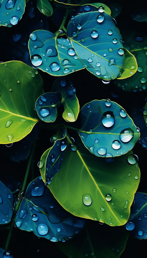 Immerse yourself in the calming allure of nature with these mesmerizing wallpapers, showcasing the delicate balance of leaves and glistening water drops. 🍃💦 Wallpaper With Water Drops, Leaf With Water Drop, Iphone Wallpaper Water, Water Droplets Art, Water Drop Drawing, Glistening Water, Water Drop Photography, Fruits Drawing, Leaf Painting