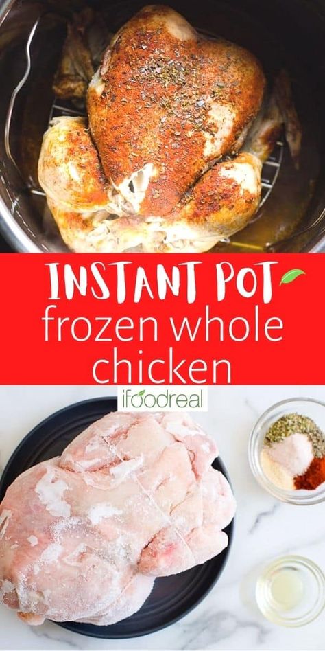 Frozen Chicken In Pressure Cooker, Frozen Turkey Instant Pot, Instapot Frozen Chicken Recipes, Frozen Whole Chicken Instant Pot, Frozen Chicken Instant Pot, Whole Chicken Instant Pot, Whole Frozen Chicken, Pressure Cook Frozen Chicken, Frozen Whole Chicken