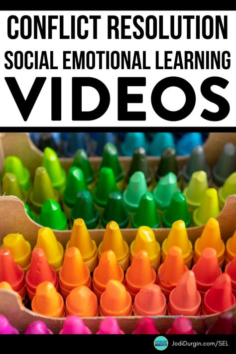 Teaching conflict resolution to elementary students in 1st, 2nd, 3rd, 4th and 5th grade is engaging when using these social emotional learning (SEL) videos about how to resolve conflicts with others. This Clutter-Free Classroom post shares 3 of the best videos for kids about conflict resolution and is part of a larger series of posts with videos for the most popular SEL topics. Learn all about these conflict resolution videos and get quick and easy teaching tips and ideas in this blog post! Conflict Resolution For Kids, Resolution For Kids, Teacher Time Management, Substitute Teacher Plans, Integrated Curriculum, Social Emotional Learning Lessons, Clutter Free Classroom, Learning Lessons, Classroom Procedures