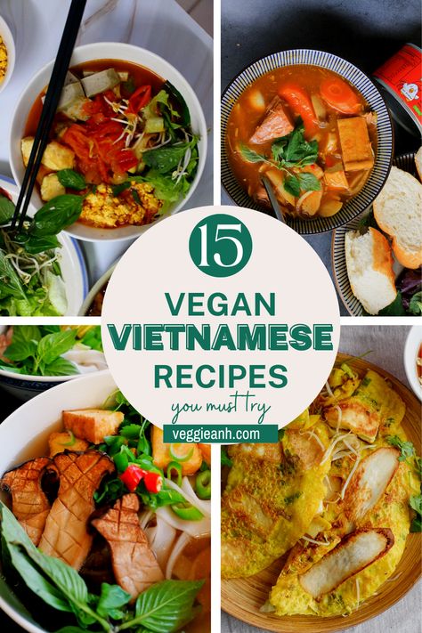 Vegan Vietnamese, Vegan Pho, Noodle Soups, Vietnamese Dishes, Vegan Crab, Vietnamese Dessert, Vegan Asian Recipes, Vegan Fish, Asian Street Food