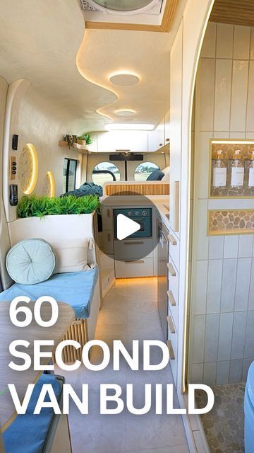 Abbe Minor on Instagram: "9 months in 60 seconds.   This build was a journey. I didn’t really know where I was going with it when I started, I just knew I wanted to create something abstract, airy, and organic…with a baby blue toilet! Over about 1500 hours, 3 different shop locations, trial, error, and persistence, I couldn’t be more satisfied with what’s unfolded.   This build pushed me to my limits mentally and physically. Now time to enjoy! 🌞🌚✨  Stay tuned for a full tour!   #vanlife #vanbuild #vanconversion #diyvan #luxuryhomes #camper #campervan #vanlifediaries #beforeandafter #satisfying #transformation #luxuryinteriors #luxurydesign #diy #tinyhome #tinyhouse #renovation #project #mercedes" Campervan Toilet, Campervan Interior Volkswagen, Mercedes Camper Van, Mercedes Camper, Caravan Renovation, Campervan Interior, Van Conversion, Tiny Living, Cool Diy