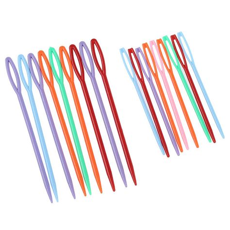 5X(18 pcs Plastic Hand Sewing Yarn Darning Tapestry Needles Craft 9.3cm; 7cm eac 5X(Material: Plastic Length: (.) 3.65 inch / 9.3 cm and 2.75 inch / 7 cm Length of Eye: (.) Both are 1.7 cm Size: 2.5mm, 3.0mm Great for crafts and needle and high quality 1 Set including 6 Pcs , 2 Sizes. Color: send randomly Quantity: 3 sets ( 18 pcs) Package includes:Plastic Sewing Needles x 18 e: Random color, don't accept the specified color. e: Light and different displays may cause the color of the item in the picture a little different from the real thing. The measurement allowed error is +/- 1-3cm.) Large Safety Pin, Hand Sewing Needles, Needle Kit, Sewing Needles, Sewing Needle, Head Pins, Sewing Tools, Random Color, Tapestry Needle