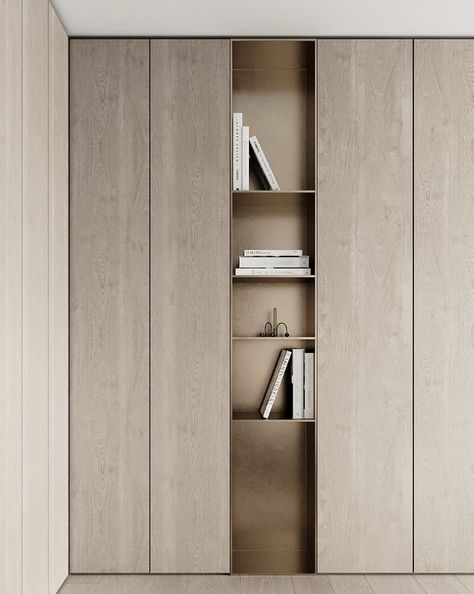 Pin by djavu on Armários e estantes in 2022 | Wardrobe design bedroom, Bookcase design, Cabinet design Bedroom Wardrobe Interior, Bedroom Bookcase, Wardrobe Interior, Design Cabinet, Interior Minimal, Minimal Shelf, Joinery Design, Wardrobe Interior Design, Muebles Living