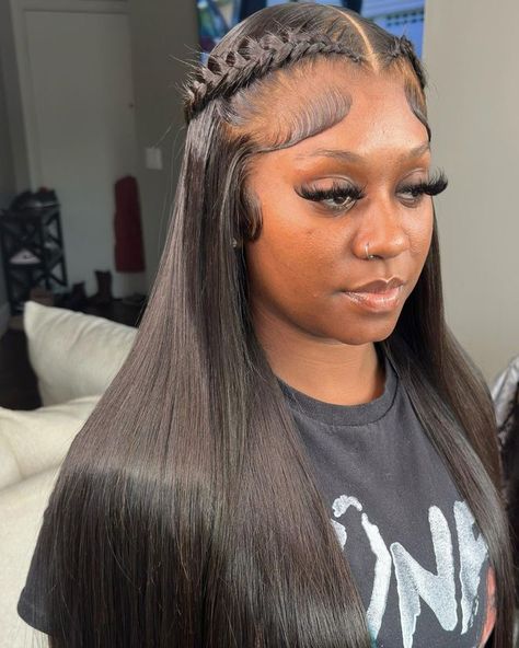 Frontal Wig Hairstyles, Quick Weave Hairstyles, Hair Techniques, Frontal Hairstyles, Hot Hair Styles, Hair Ponytail Styles, Dope Hairstyles, Hair Laid, Ponytail Styles