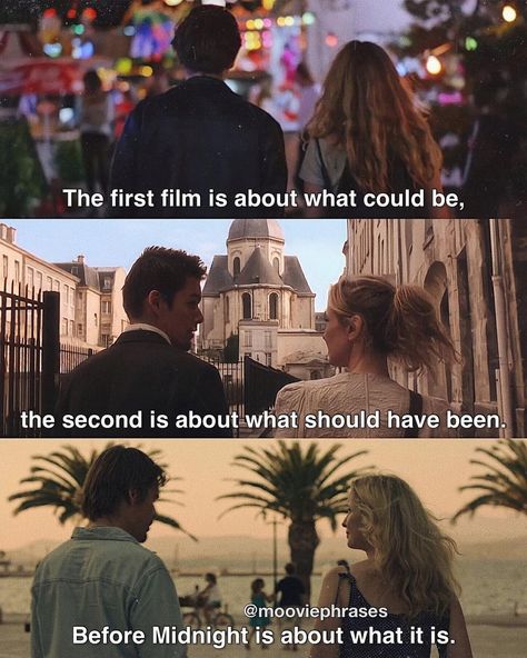 The Before Trilogy, Before Sunrise Movie, Before Trilogy, France Gall, Favorite Movie Quotes, Great Movies To Watch, Claudia Cardinale, Jodie Foster, Movie Lines